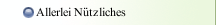 Allerlei N&uuml;tzliches